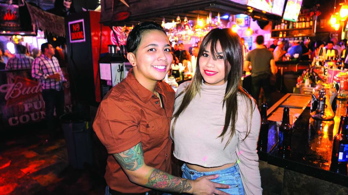 Cynthia Quiroz and Naomi Rodriguez at Rumors Country Bar & Patio. Friday, November 10, 2017