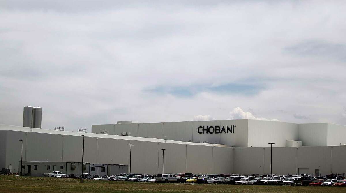 FILE - This June 10, 2013 file photo shows the Chobani plant near Twin Falls, Idaho. Greek yogurt giant Chobani announced Thursday, Nov. 9, 2017 a $20 million expansion of its world's largest yogurt plant in south-central Idaho to serve as the company's global research and development center. Chobani CEO Hamdi Ulukaya says he's thrilled to begin building a 70,000-square-foot innovation facility in a region he's dubbed the "Silicon Valley of food." (Drew Nash/The Times-News via AP, File) ORG XMIT: IDTWF406