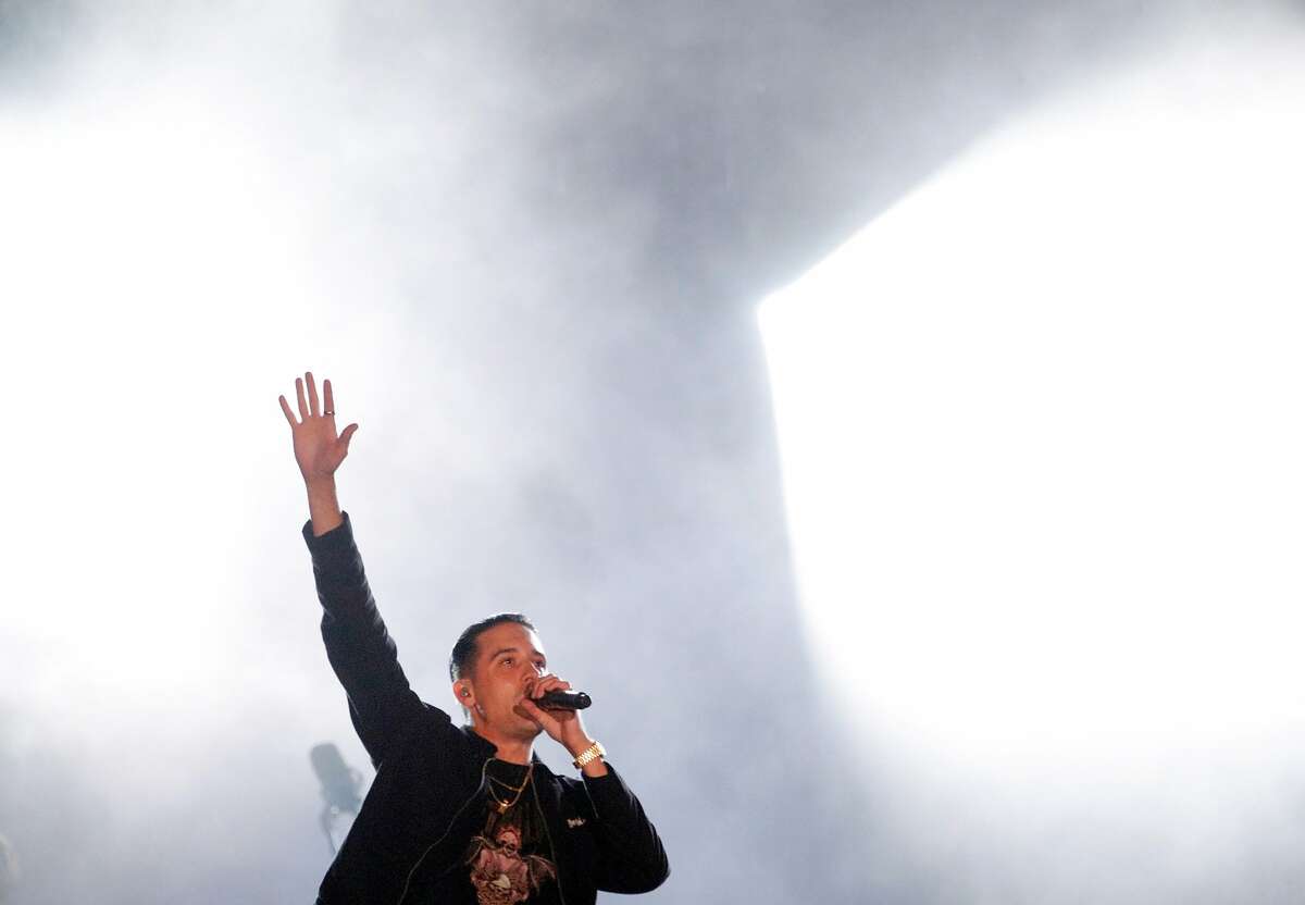 G-Eazy performs during the Band Together Bay Area benefit concert at AT&T Park in San Francisco on November 9, 2017. 