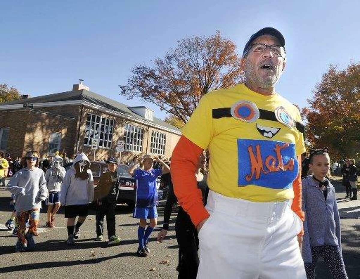 Frank Gasparino, in costume for a Halloween parade at Old Greenwich School in 2015.