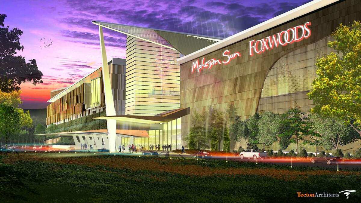An artist's rendering of a proposed Foxwoods and Mohegan Sun casino to be built in East Windsor, Connecticut.