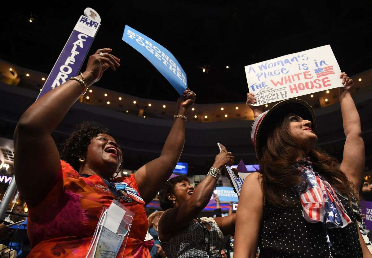 California delegates cheer at the party convention last year. Most of the state’s donations went elsewhere.