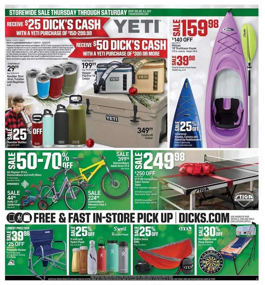 Dick's Sporting Goods 2017 Black Friday ad Houston Chronicle