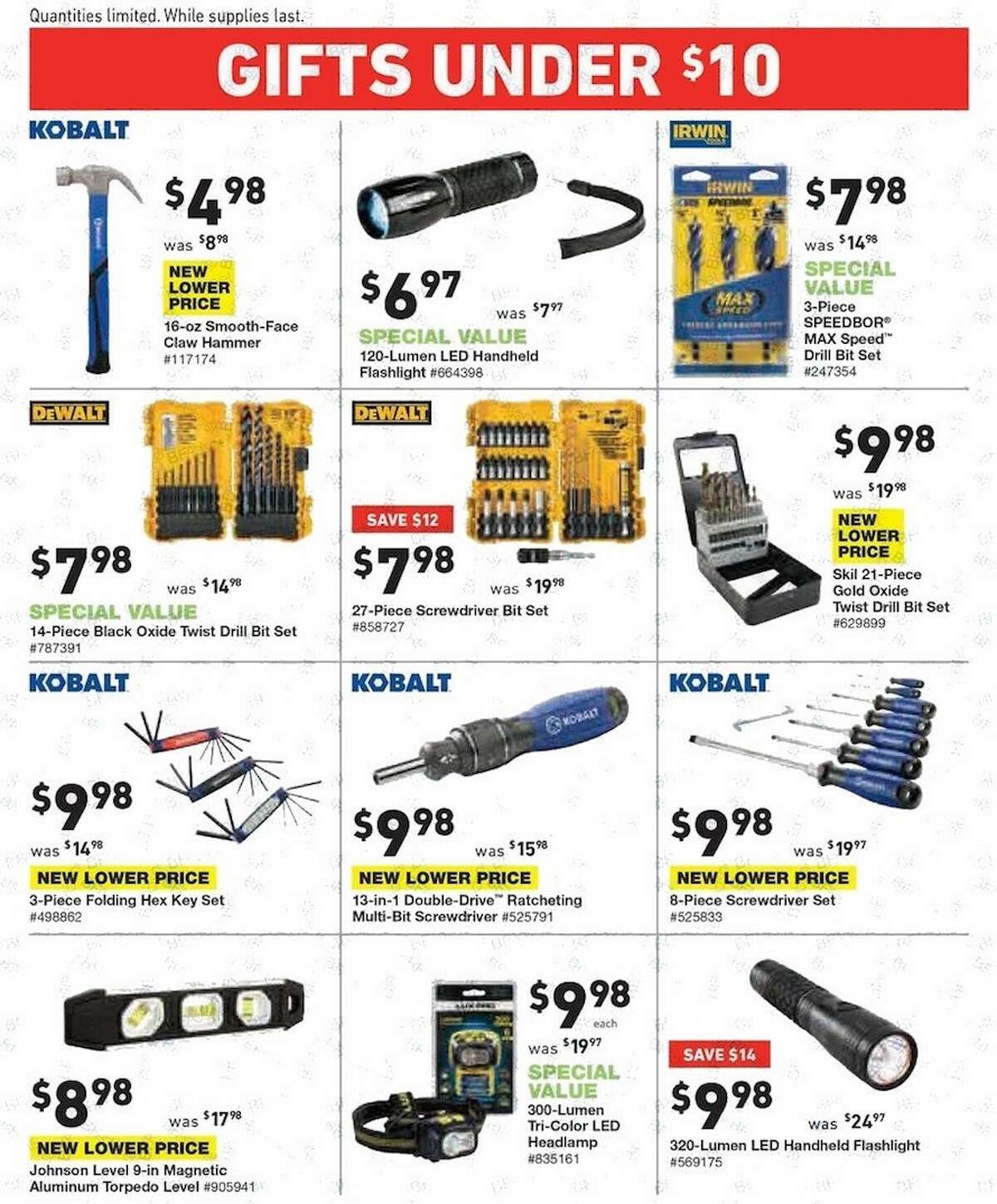 Lowe's released their Black Friday ad and holiday hours. Their stores will be open at 6 a.m. on Friday, Nov. 24, 2017 and deals last until Nov. 29, unless otherwise noted.