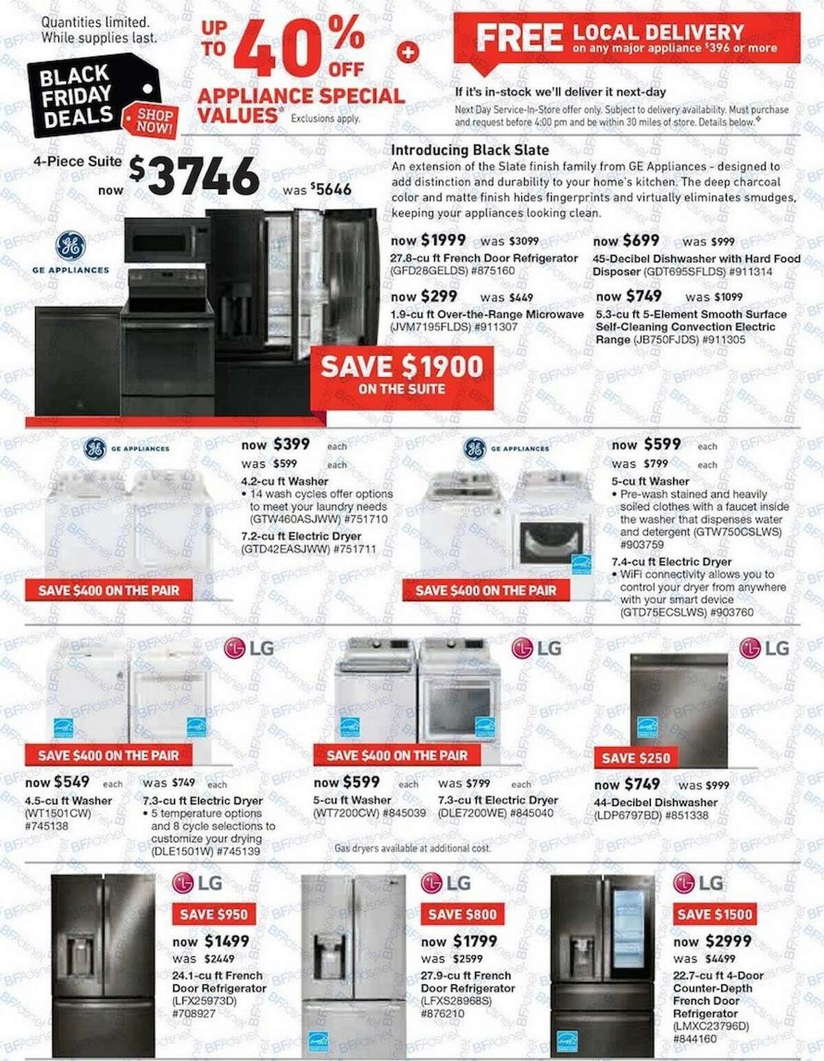 Lowe's released their Black Friday ad and holiday hours. Their stores will be open at 6 a.m. on Friday, Nov. 24, 2017 and deals last until Nov. 29, unless otherwise noted.