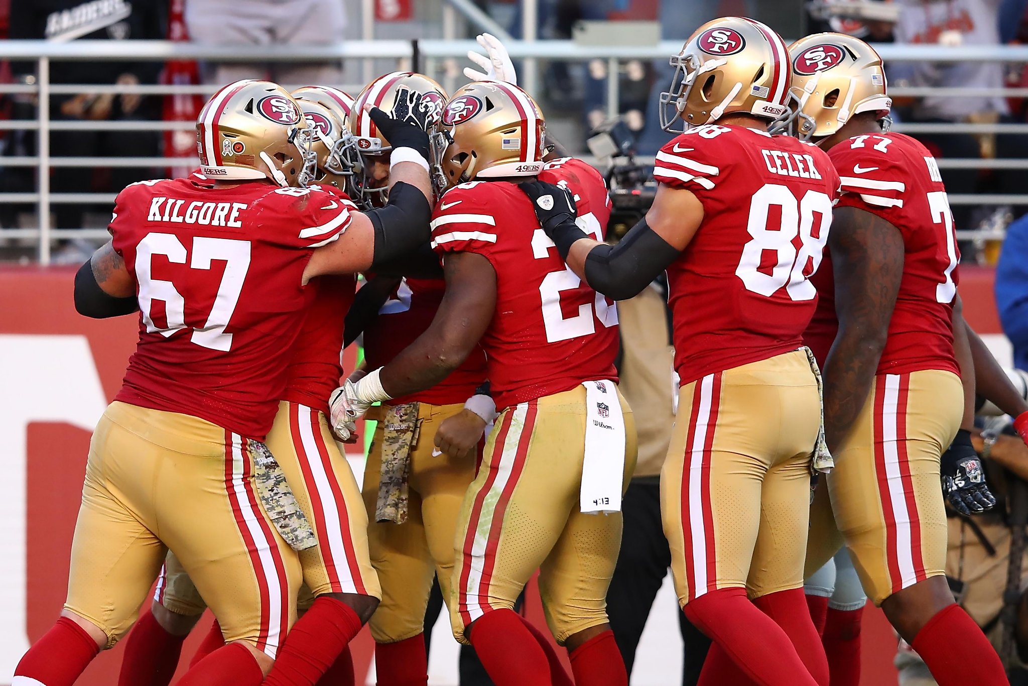 49ers celebrate several firsts in first win of season