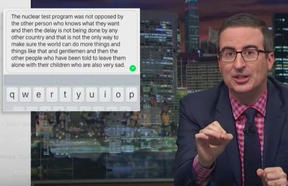 John Oliver Hilariously Breaks Down A Trump Speech Staggering How Incoherent He Is Video San Antonio Express News John Oliver Hilariously Breaks Down A Trump Speech Staggering How Incoherent He Is Video San Antonio Express News