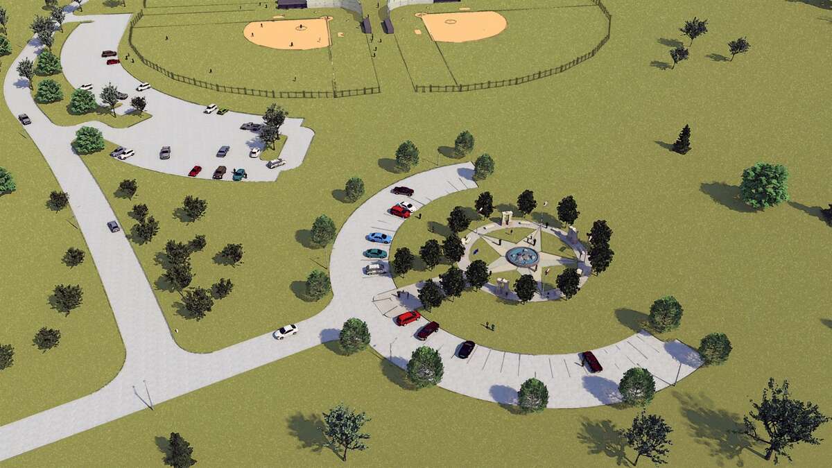 This concept showcases Missouri City's future Veterans Memorial. Recently, the 501c3 Parks Foundation approved the memorial as the signature and kickoff project for the City Hall Placemaking initiative.