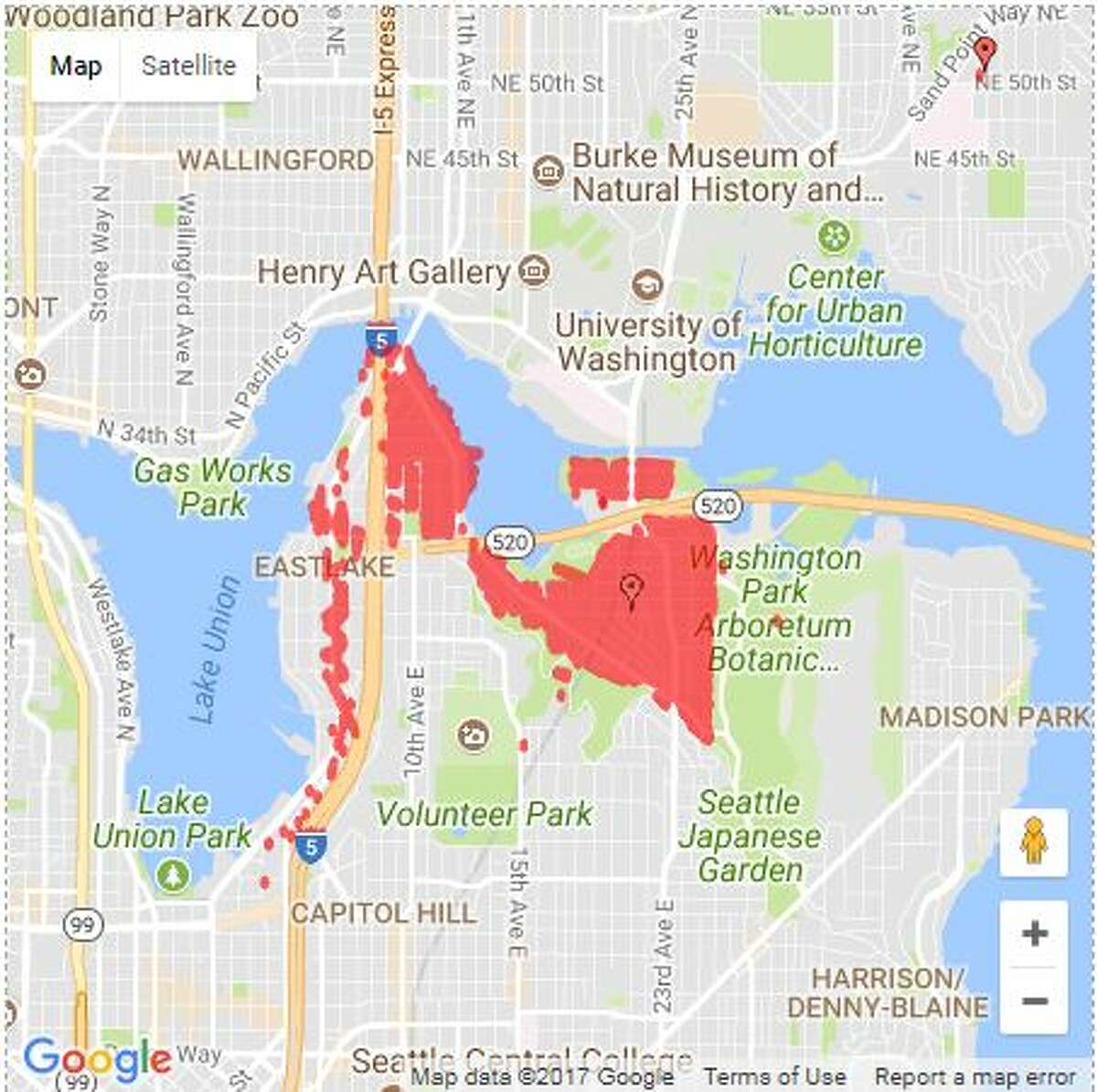 More than 3,000 without power near Montlake
