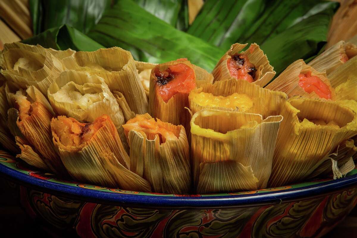 Assorted savory and sweet tamales from Arnaldo Richards' Picos, which begins its annual holiday tamale sales from its tamale stand on Kirby on Nov. 15.