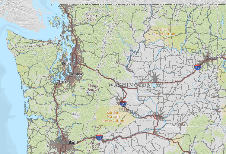 Washington traffic and airplane noise hot spots