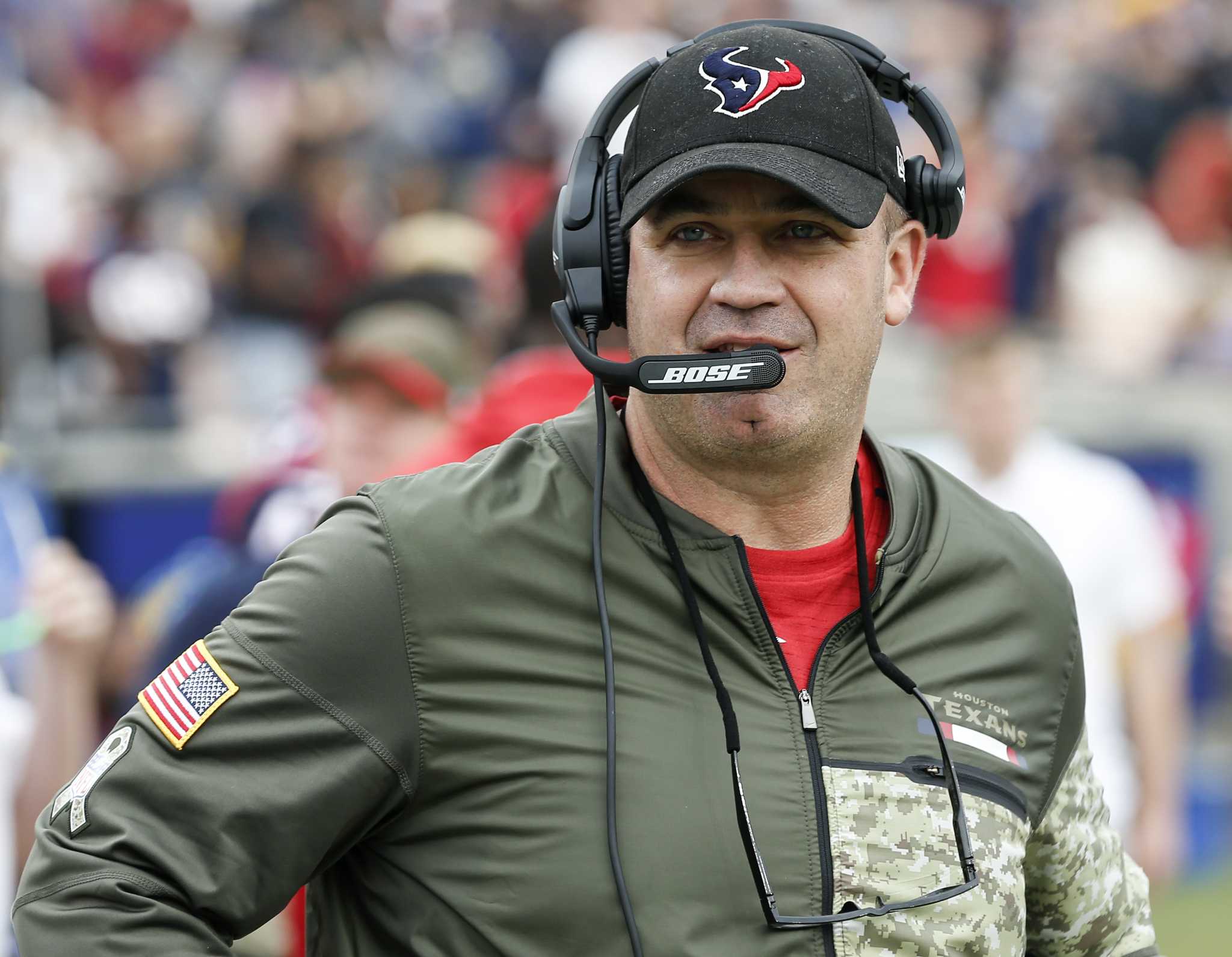 August 19, 2017: Houston Texans head coach Bill O'Brien walks the