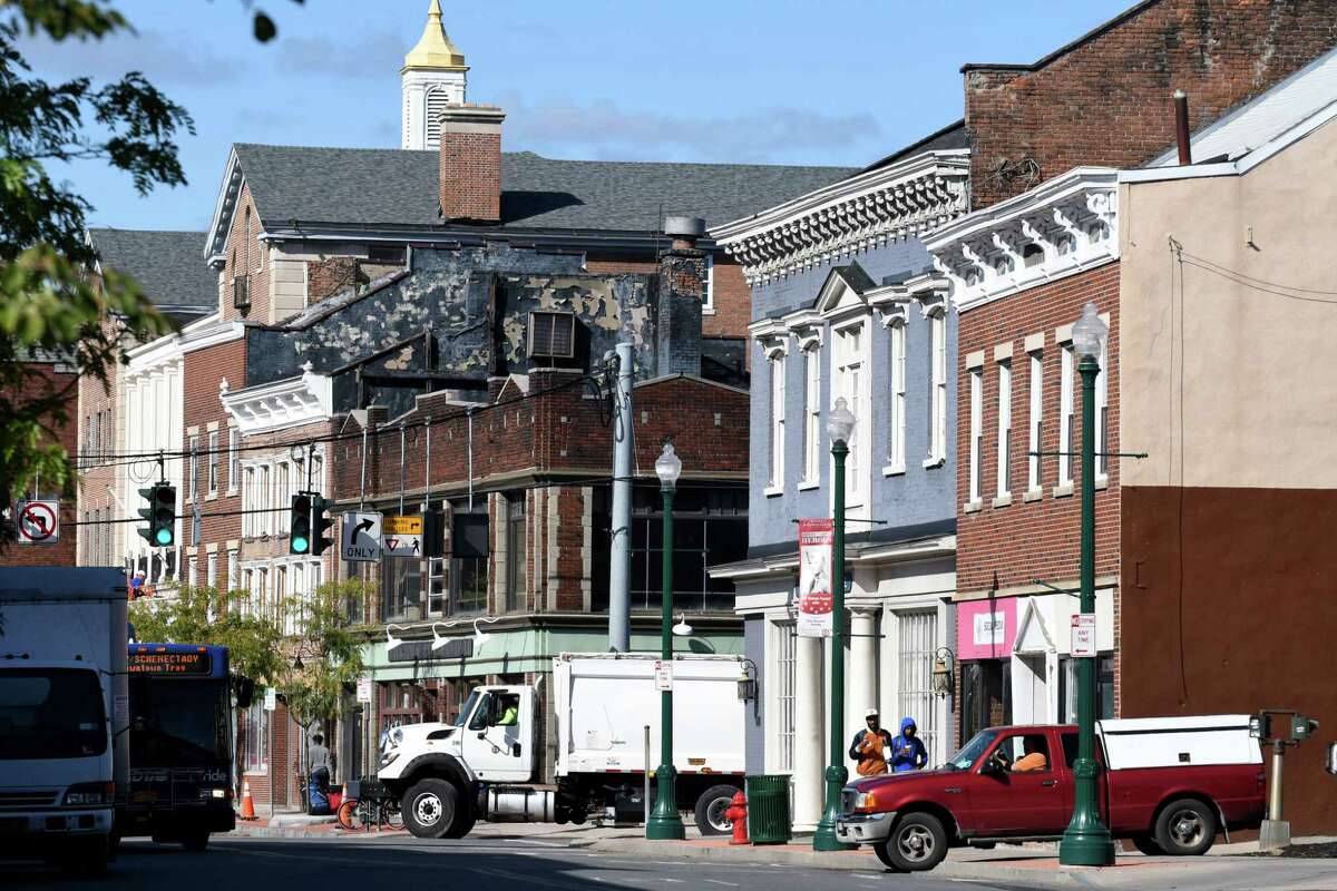 State Street at S. Church on Thursday, Oct. 12, 2017, in Schenectady, N.Y. (Will Waldron/Times Union)