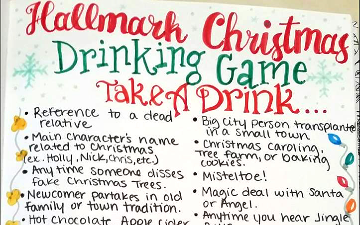 Texas woman creates Hallmark Christmas Movie drinking game - Houston