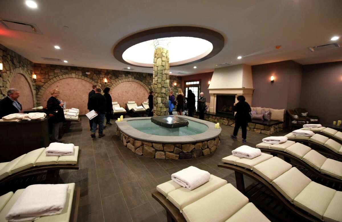 The relaxing room at Spa Mirbeau in Crossgates Mall on Wednesday, Nov. 15, 2017, in Guilderland N.Y. The 17,000-square-foot facility is the latest edition to the Mirbeau Companies day resorts. It includes an aqua terrace with bar, fitness and yoga studios, French bistro and retail boutique.