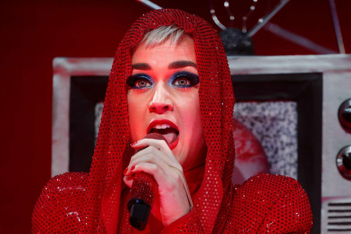 Katy Perry performs during her Witness world tour at SAP Pavilion in San Jose, Calif., Tuesday, November 14, 2017.