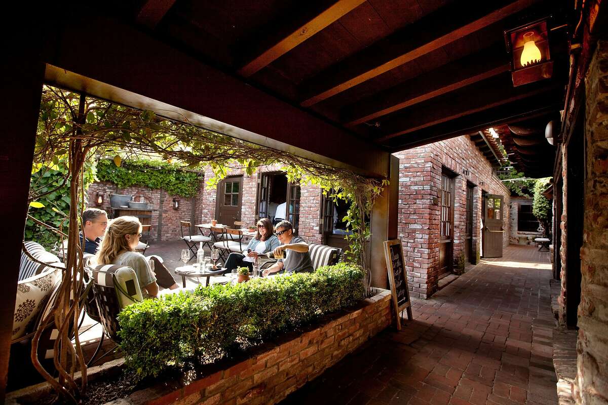 Outdoor patio at El Paseo restaurant in Mill Valley, California, on May 20, 2011.