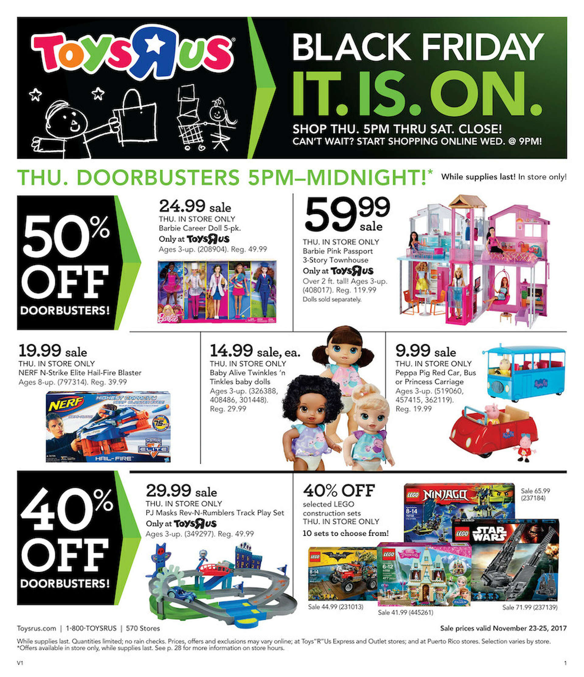 Toys r us black friday lego sale