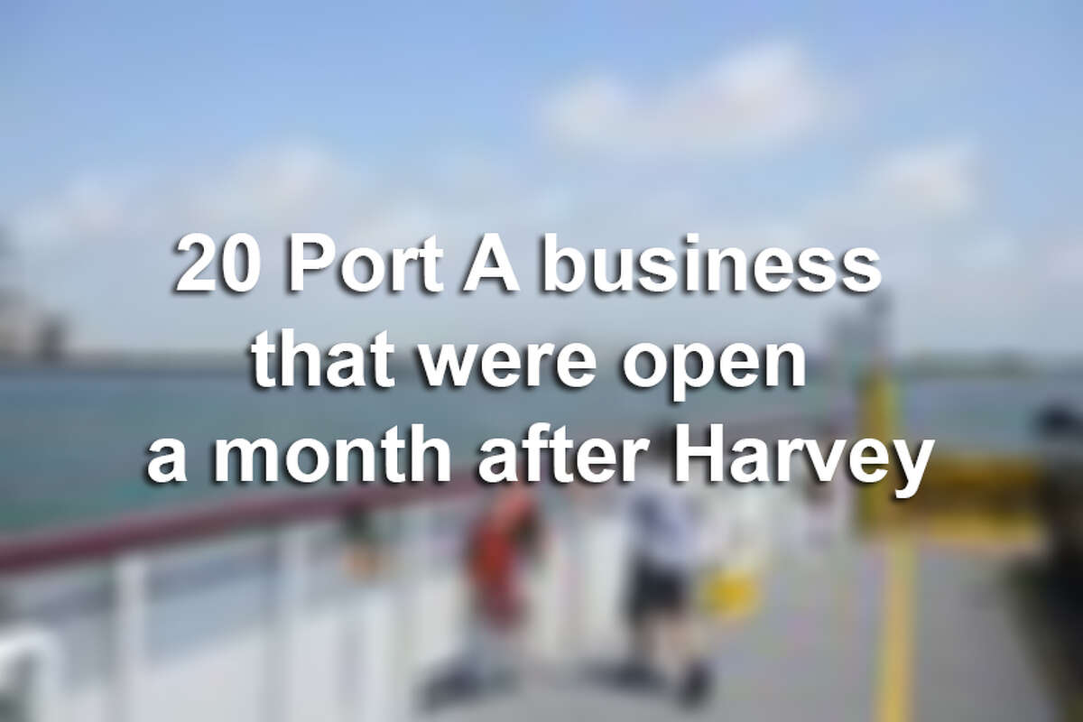 Keep clicking to see the businesses that were able to reopen after Hurricane Harvey hit the Texas coast Aug. 25, 2017.