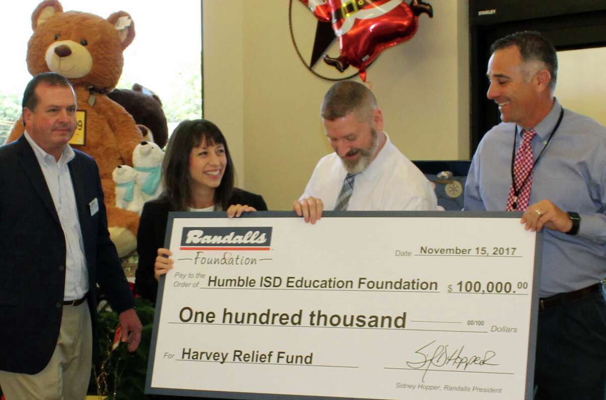 Randalls donates 100,000 to Humble ISD during grand reopening in Kingwood