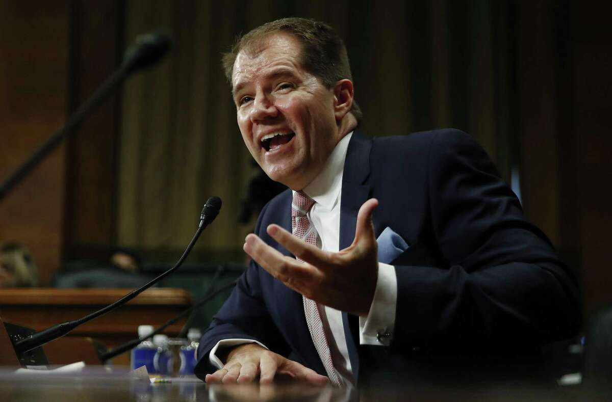 Don Willett testifies Wednesday during a Senate Judiciary Committee hearing on nominations on Capitol Hill in Washington.