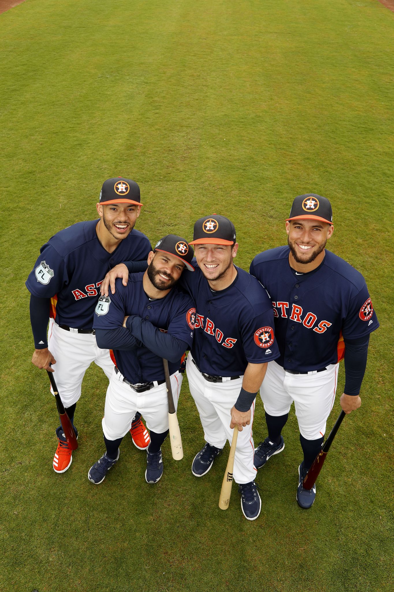 Jose Altuve, George Springer, HOU // GAME 2 ALDS Oct 6, 2017 v BOS