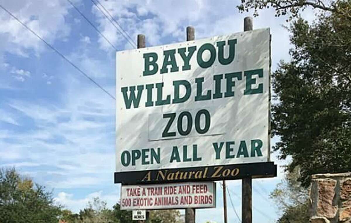 The Bayou Wildlife Zoo in Alvin is currently under contract for $3.6 million. Everything is included in the sale, including the zoo's 500 animals, a covered picnic area for 400 people, 16 barns, a souvenir shop, sales office, six restrooms, ranch equipment and more