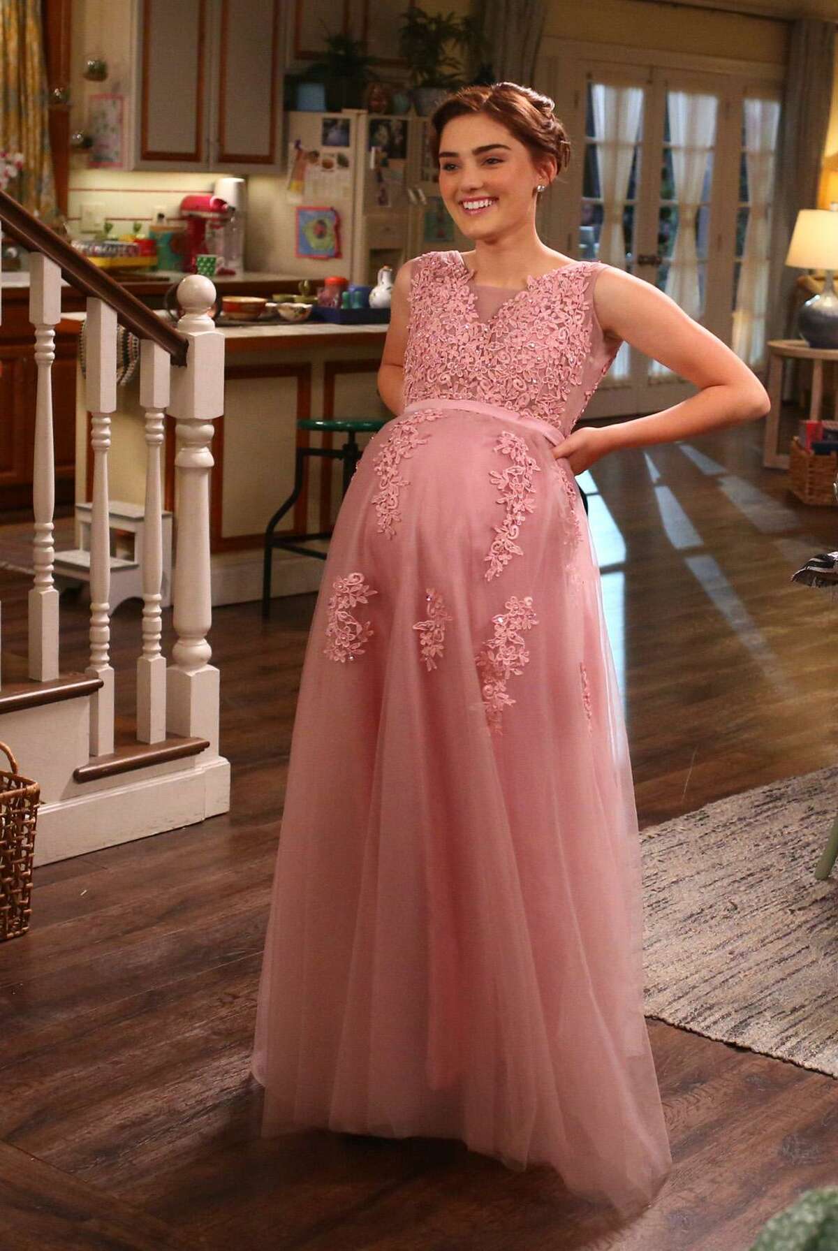 Actress Meg Donnell as Taylor Otto, a Westport teenager dressed for Halloween as a pregnant Norwalk prom girl in the "Boo" episode of "American Housewife." While the jokes a Norwalks expense have been ongoing, the Halloween episode seemed to particularly stir up anger among residents.