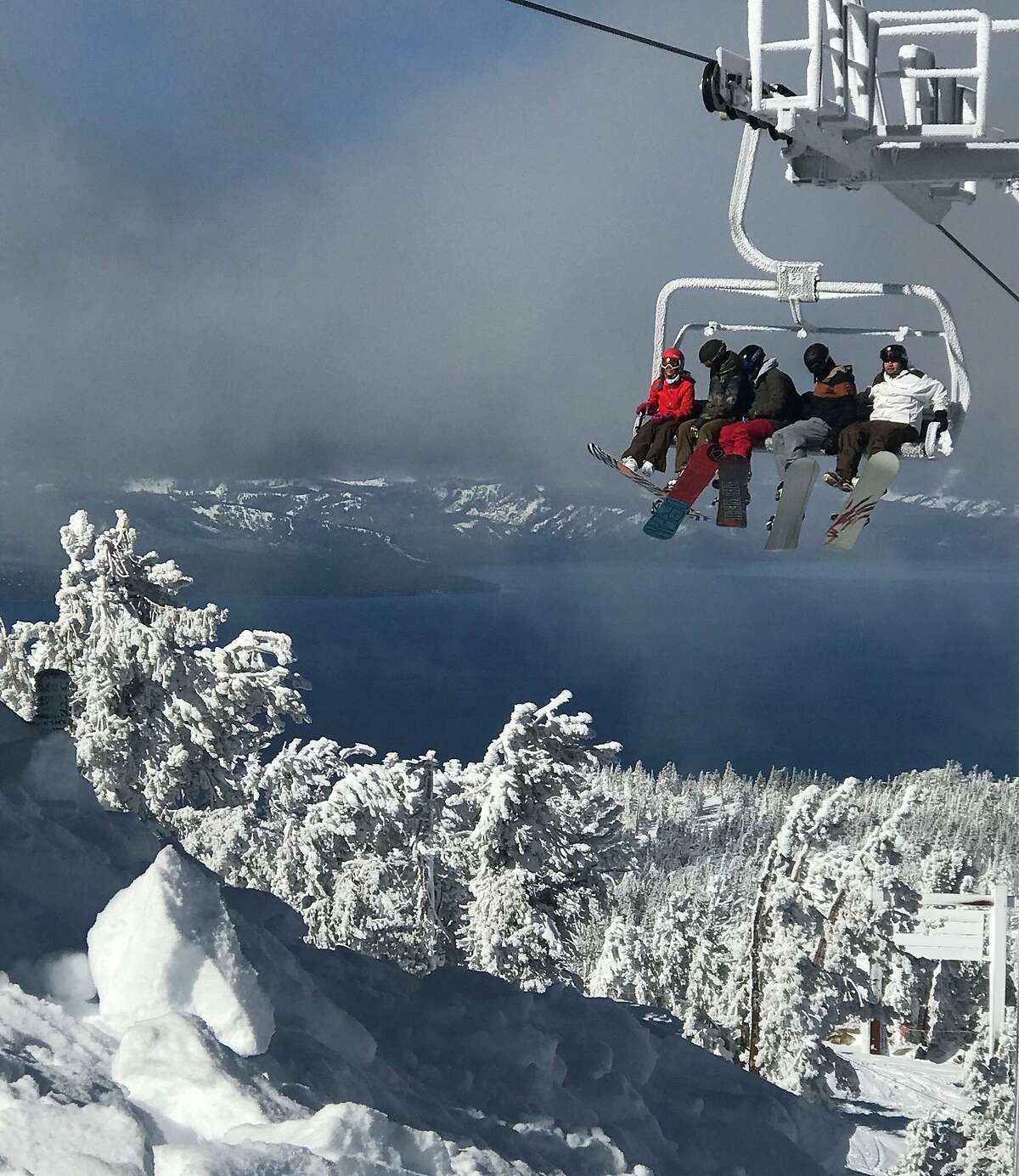 It was opening day for many Sierra ski resorts on Nov. 11, 2017. Skiers and snowboarders gathered at Heavenly in South Lake Tahoe to make their first turns on the fresh snow that had fallen the night before.