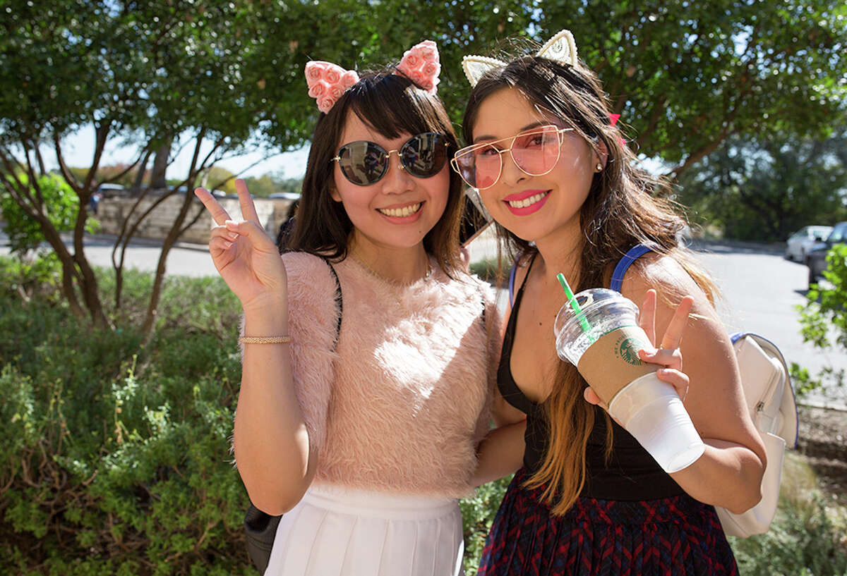 Hello Kitty fans were treated to Sanrio-themed treats, beverages and special merchandise during a stop by the Hello Kitty Cafe Truck Saturday, Nov. 11, 2017.