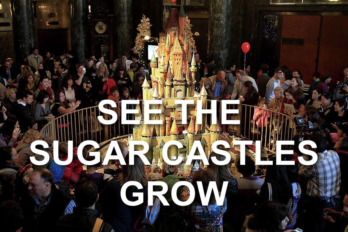 The sugar castles at the Westin St. Francis Hotel in San Francisco's Union Square have grown significantly more intricate through the years. Click through to see how they've evolved.