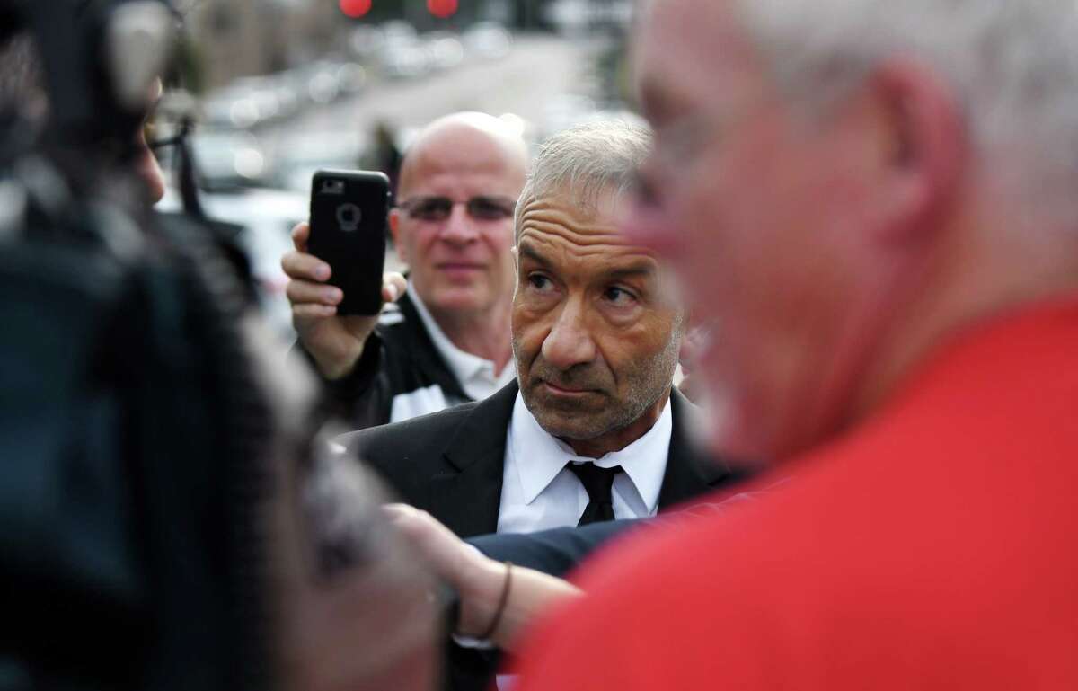 SUNY Polytechnic Institute Founding President and CEO Alain Kaloyeros leaves Albany City Courthouse following his arraignment on state charges on Friday morning, Sept. 23, 2016, in Albany, N.Y. (Will Waldron/Times Union)