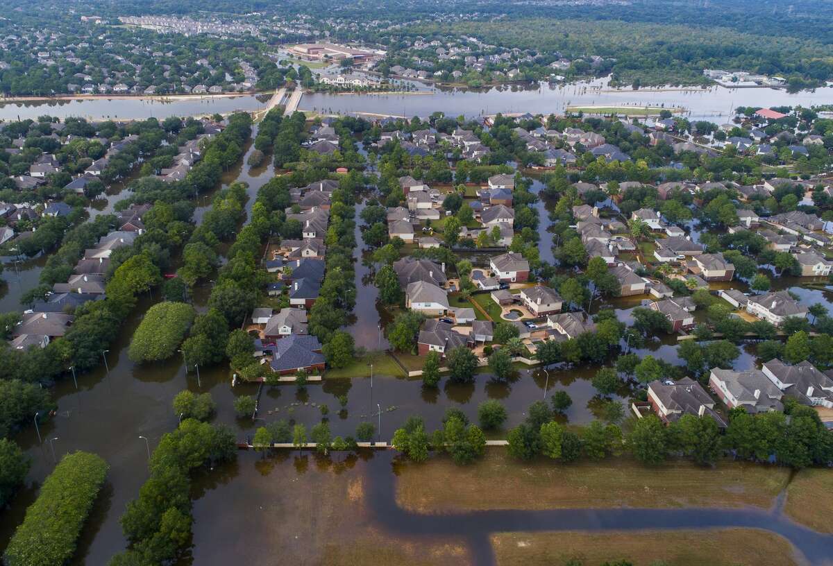 Barker Reservoir engulfed parts of Cinco Ranch after Hurricane Harvey, a scenario that had long worried engineers, planners and the U.S. Army Corps of Engineers.