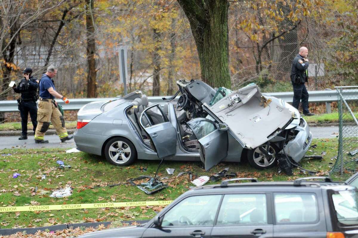 Police have identified the two people involved in a fatal accident Wednesday on Washington Boulevard near Scalzi Park in Stamford.