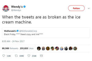 McDonald's goofs up on Twitter; Wendy's drops the mic on them for it