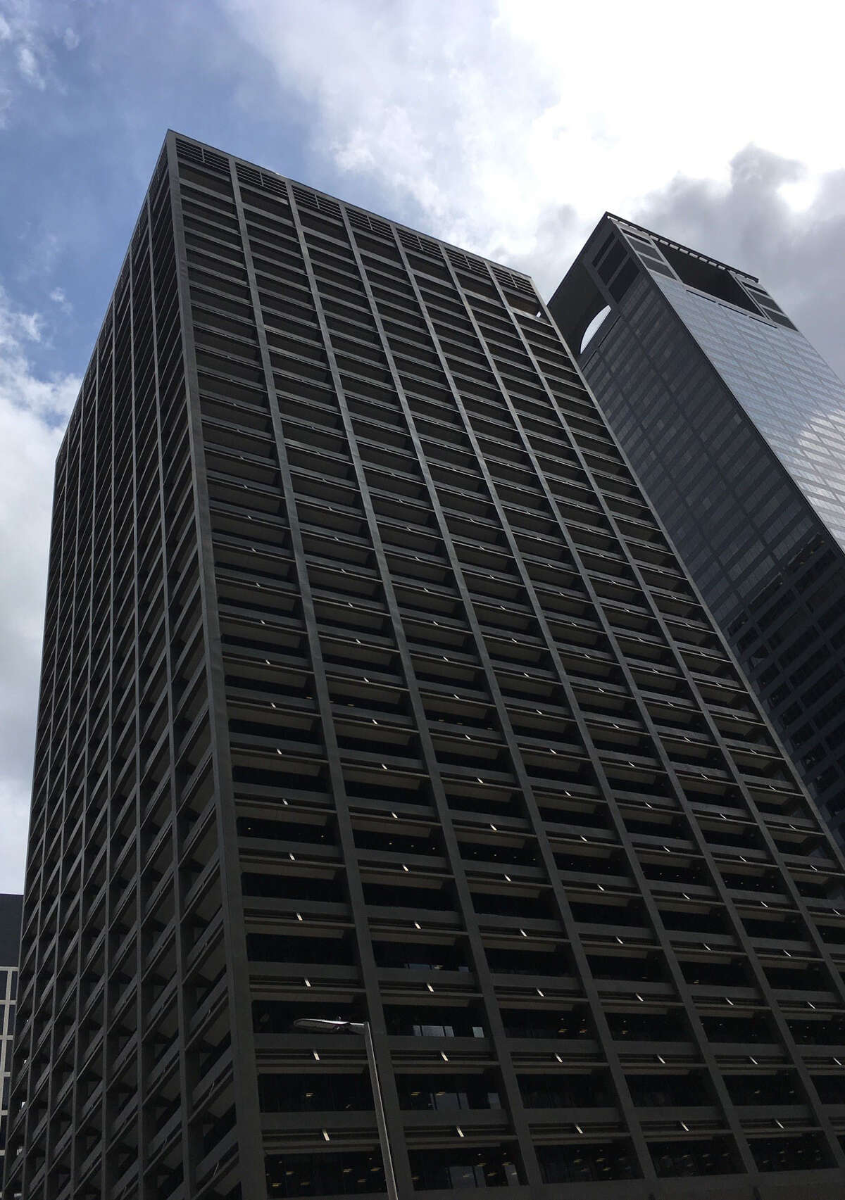 The 32-story Kinder Morgan building is at 1001 Louisiana in downtown Houston.