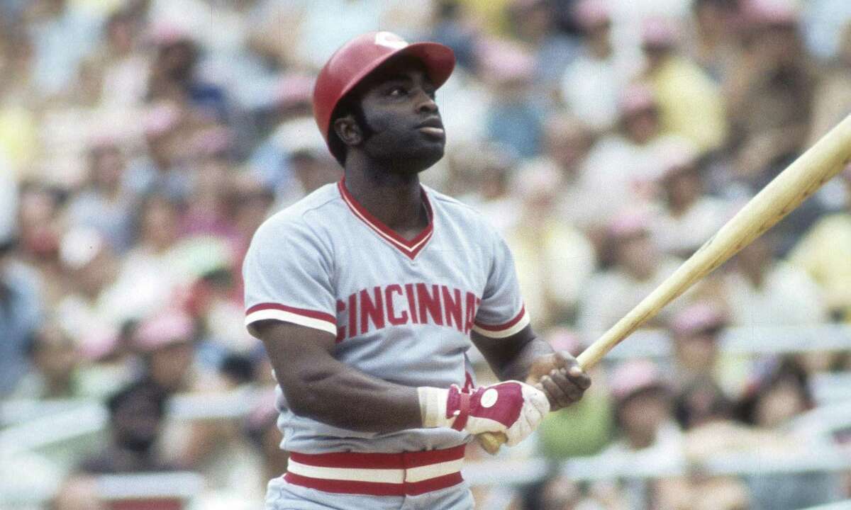 Second baseman Joe Morgan #8 of the Cincinnati Reds in this portrait standing in the batters box circa mid 1970's during a Major League Baseball game. Morgan played for the Reds from 1972-79.