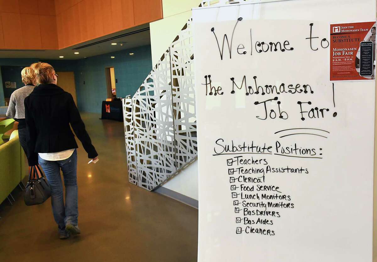 Mohonasen Central School District responds to a state-wide substitute shortage by hosting a Substitute Job Fair at the Center for Advanced Technology on Wednesday, Nov. 15, 2017 in Schenectady, N.Y. (Lori Van Buren / Times Union)