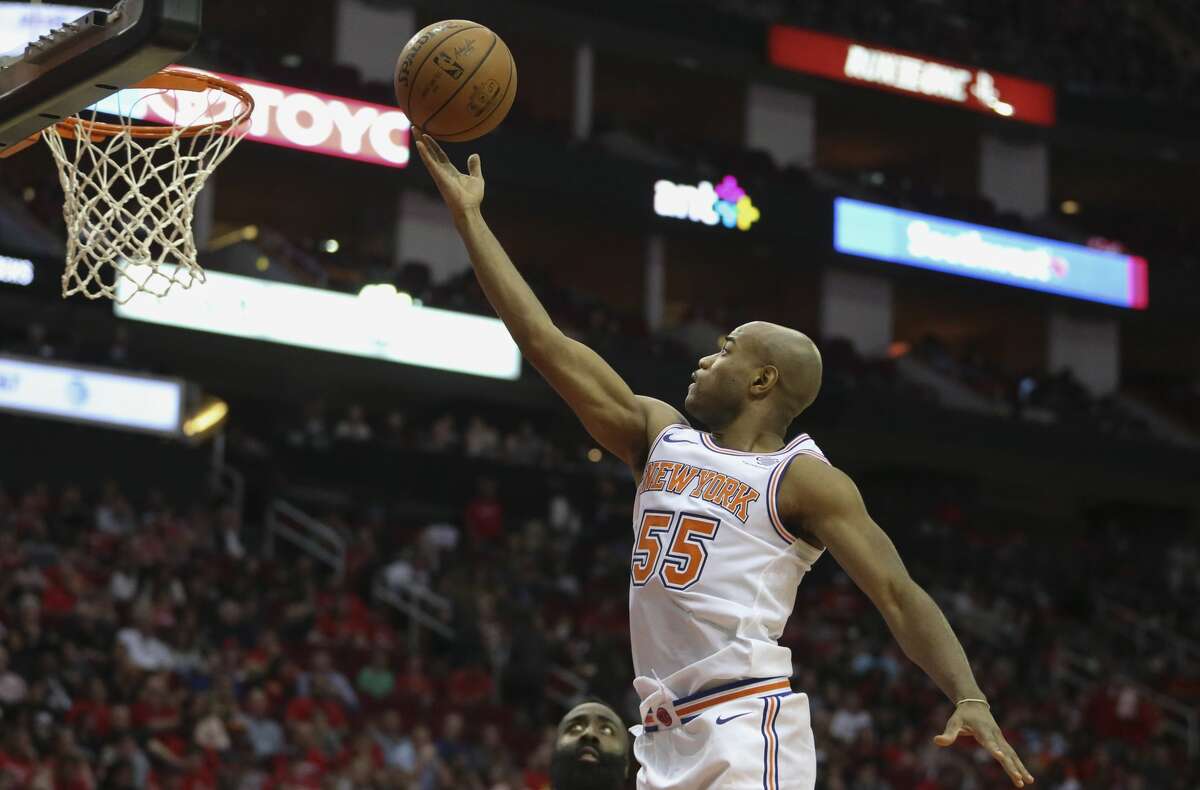 New York Knicks guard Jarrett Jack (55) during the fourth quarter of a NBA game against the Houston Rockets at Toyota Center on Saturday, Nov. 25, 2017, in Houston. The Houston Rockets defeated the New York Knicks 117-102. ( Yi-Chin Lee / Houston Chronicle )