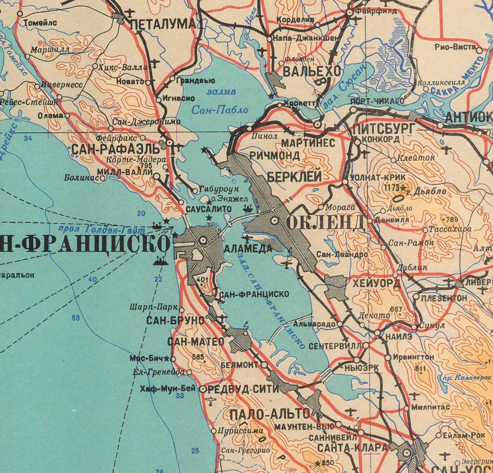 These Chilling Soviet Maps Of San Francisco Bay Area Likely Intended 1920x0 