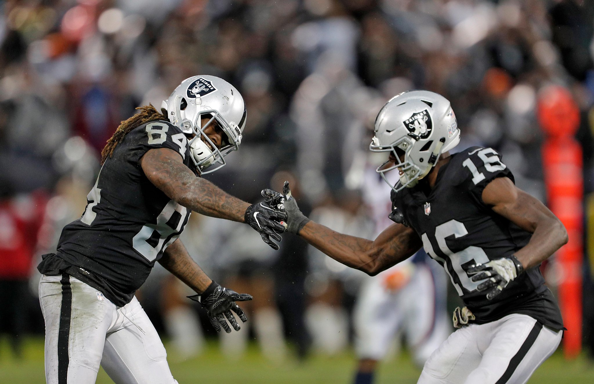 Raiders Brawl, Then Buck Broncos