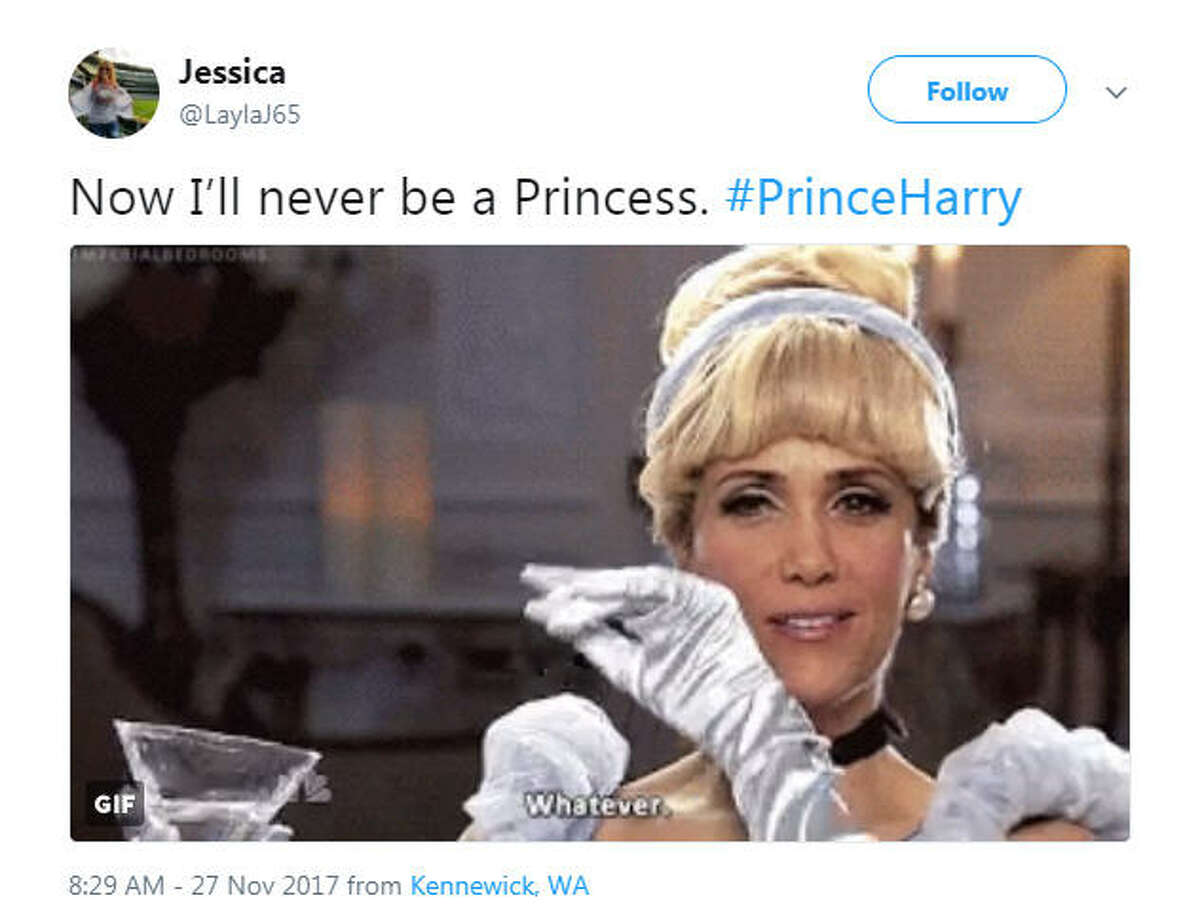"Now I’ll never be a Princess. #PrinceHarry" Source: Twitter