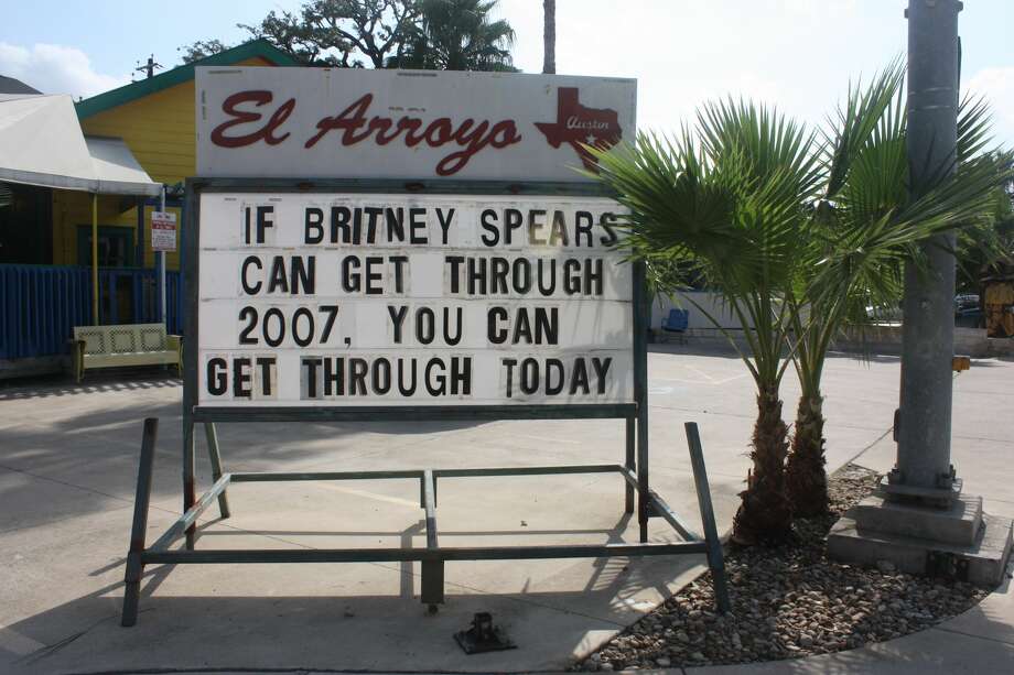 El Arroyo signs compiled for a epic book - Houston Chronicle