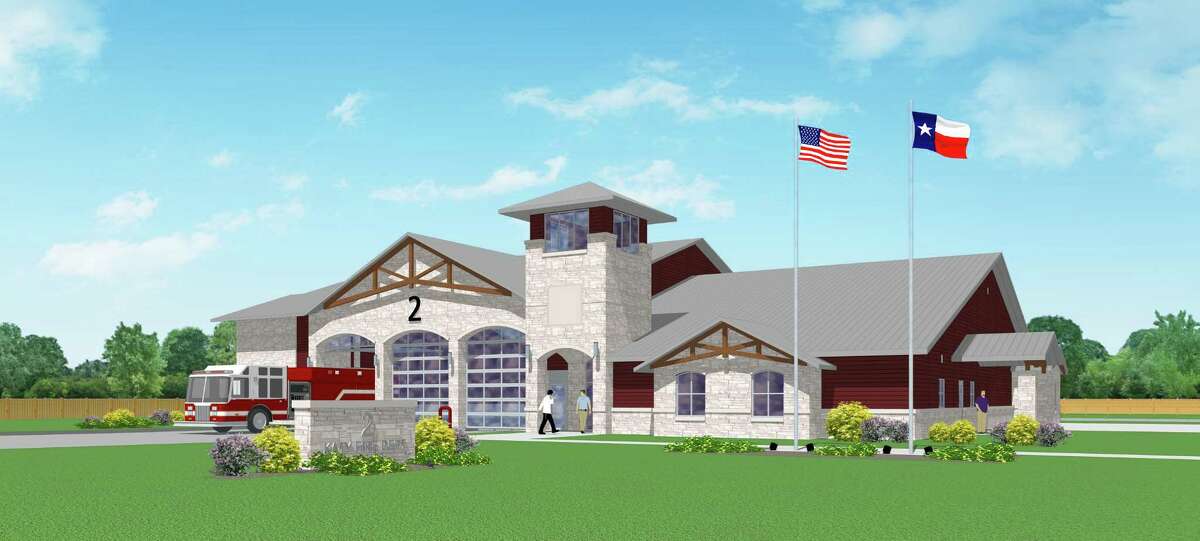 This is a rendering prepared by Slattery Tackett Architects, LLP. of Katy Fire Station No. 2.
