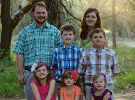 A handout photo of the Holcombe family on Motherís Day in 2013. Eight members of the family were killed Nov. 5, 2017, when a gunman opened fire at the First Baptist Church in Sutherland Springs, Texas. First row, from left: Emily Hill, Megan Hill and Evelyn Hill. Middle row, from left: Phillip Hill, left, and Greg Hill. Top row, from left: John and Crystal Holcombe. (Handout via The New York Times) -- NO SALES; FOR EDITORIAL USE ONLY WITH TEXAS SHOOTING VICTIMS BY CHRISTINA CARON, JULIE TURKEWITZ and SHANNON SIMS FOR NOV. 8, 2017. ALL OTHER USE PROHIBITED. --