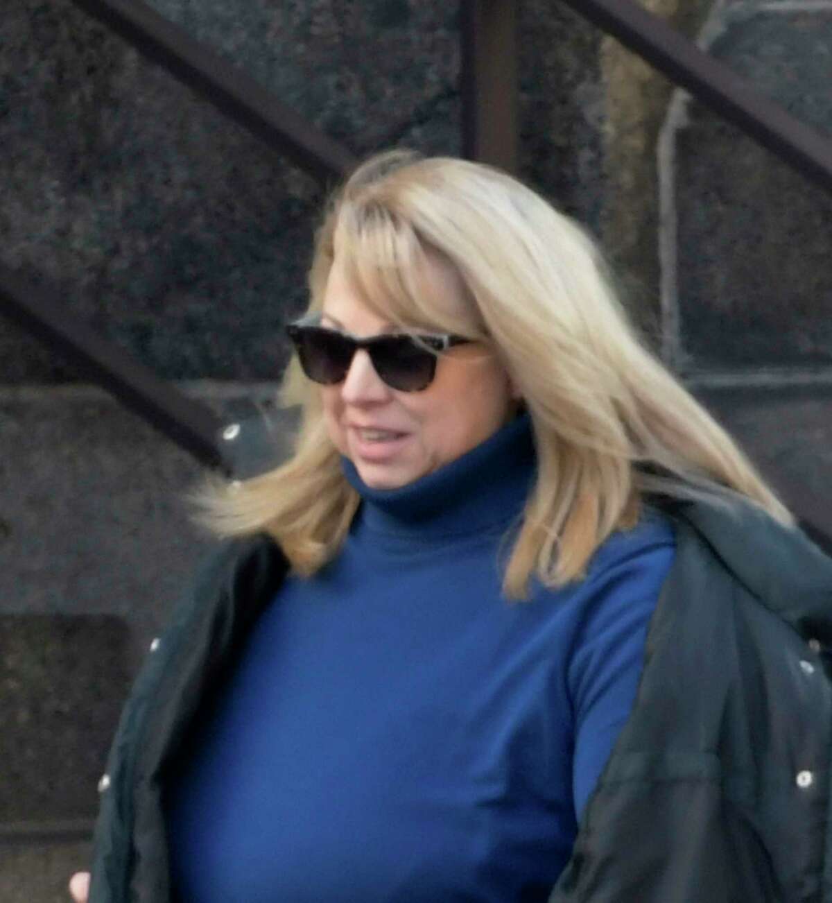 Diane Backis arrives at the Federal Courthouse Monday Nov. 28, 2016 to take a plea deal for alleged embezzlement of $3.1M from the Cargill Company in Albany, N.Y. (Skip Dickstein/Times Union)