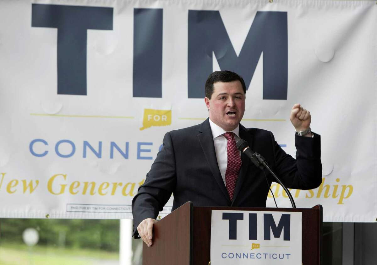 Tim Herbst officially announces his run for Governor of Connecticut at Trumbull High School on Thursday, June 8, 2017.