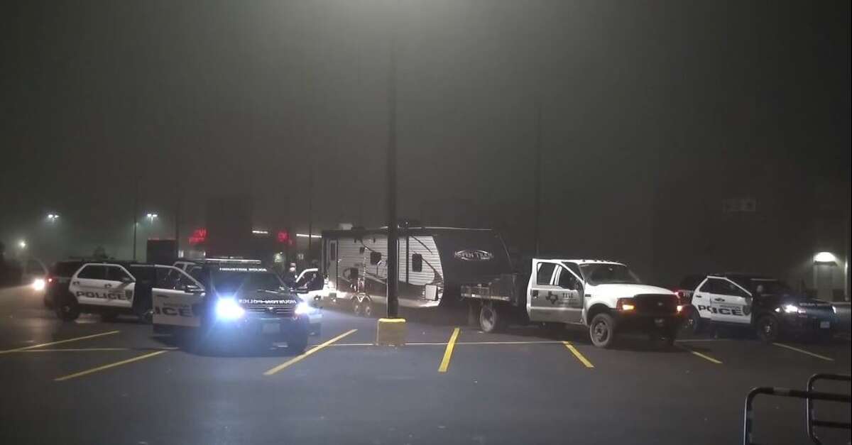 Police located stolen landscaping equipment in a grocery store parking lot on Little York.