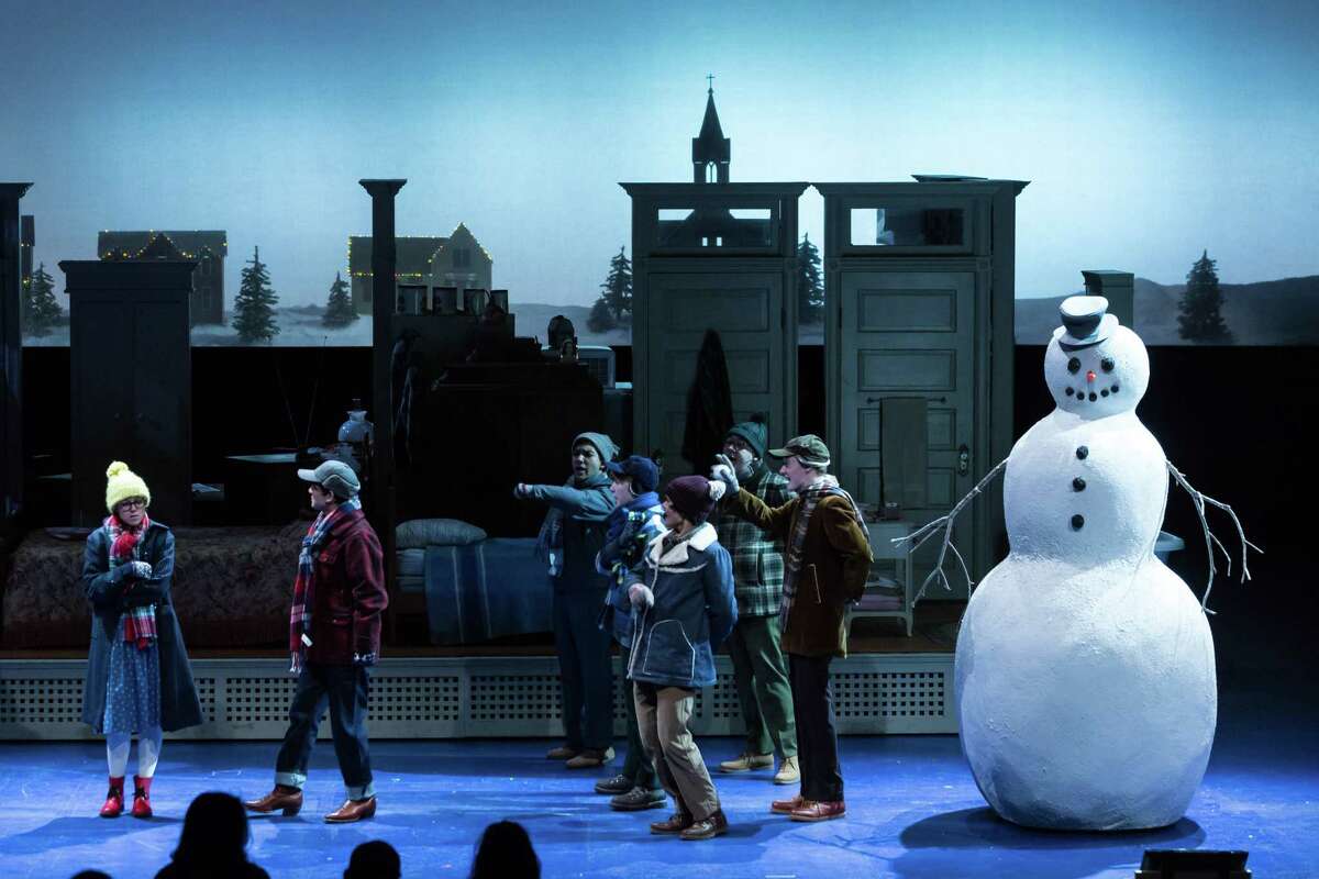 A scene from the Houston Grand Opera production "The House Without a Christmas Tree."
