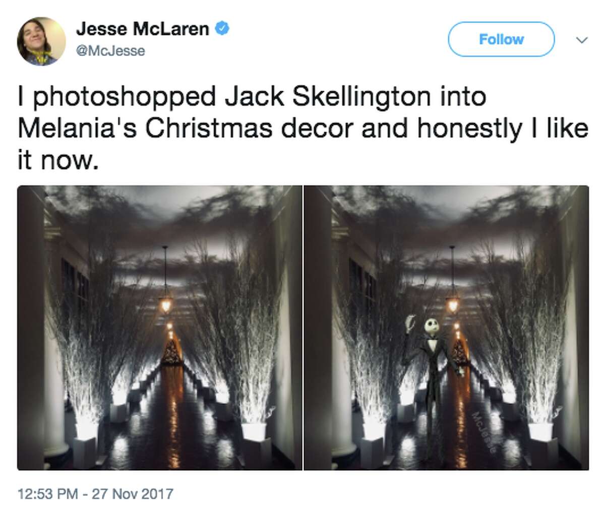 Memes mock Melania Trump's White House Christmas decorations